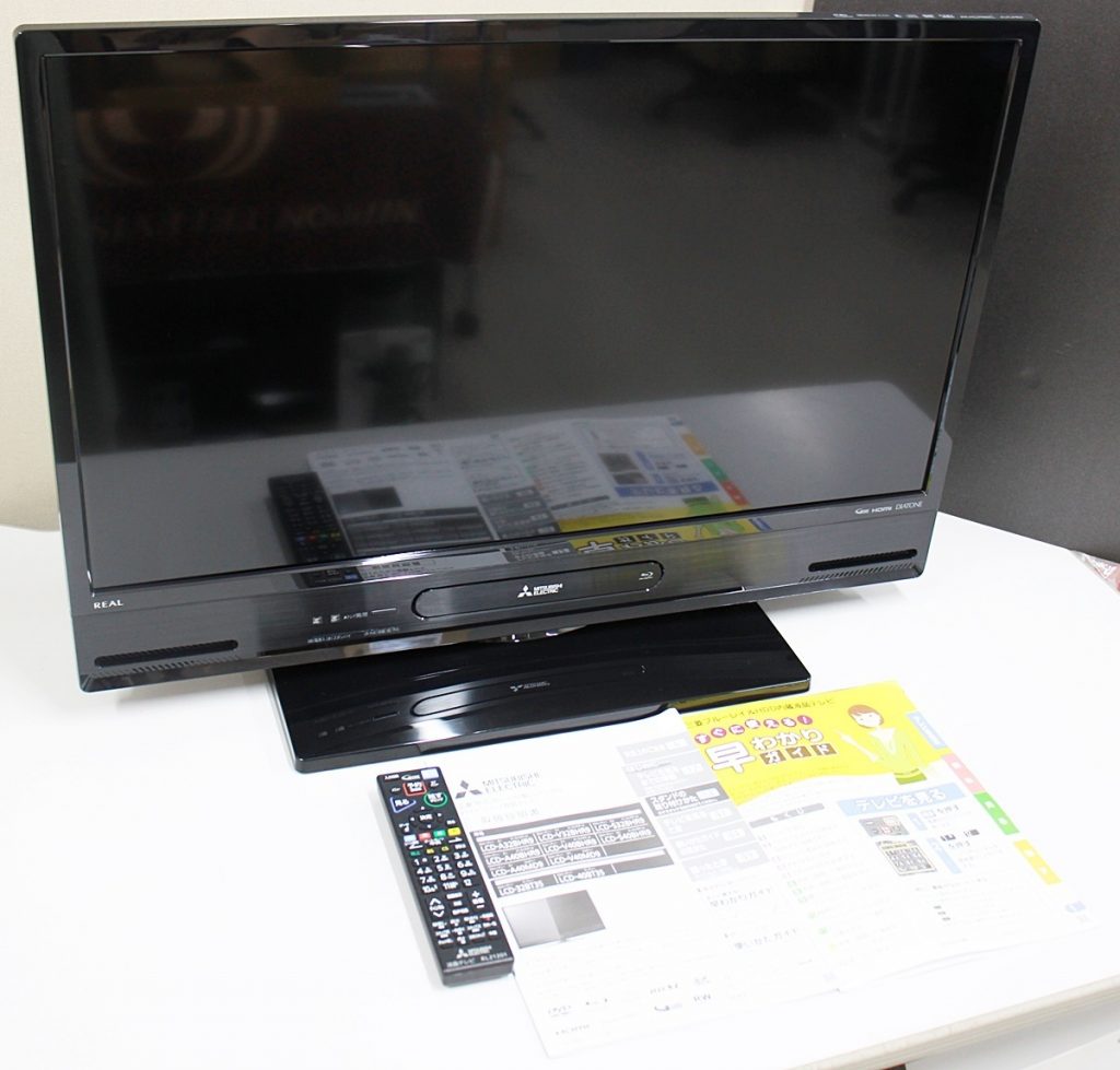 三菱　液晶テレビ　ブルーレイ・HDD  1TB内蔵　LCD-A32BHR85USB端子1